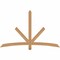Ekena Millwork Alberta Smooth Timber Gable Bracket, Western Red Cedar, 72"W x 45"H x 1 1/2"D x 3 1/2"F, 15/12 Pitch GBW072X45X0204ALB00SWR - alternate 1